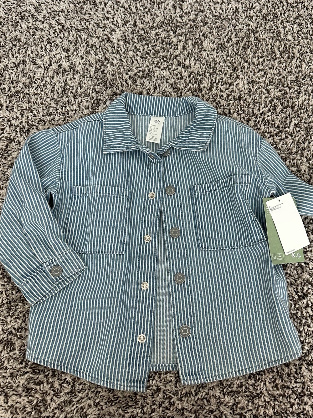 Striped denim jacket 2T